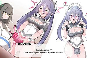 Buzama Streamers Feature Futanari Action in Anime Scenes