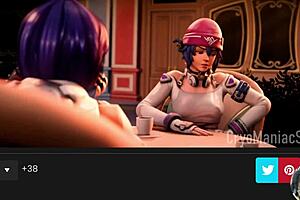 Juno and Ellie get fucked ass to ass