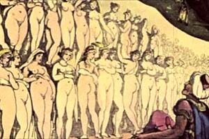 vintage erotic illustration from retro cartoon