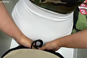 I TOOK my EMPLOYEE to the STORE, WATCH her BLOWJOB in DRESSING ROOM!