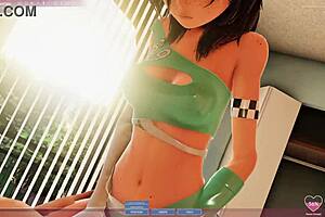 cute 3d anime hentai girl riding cock in our apartment