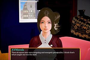 My new family with big tits and ass in this cartoon game