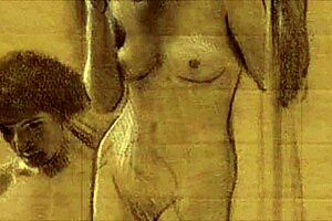 Vintage erotic cartoon drawings from retro anime hentai collection