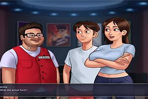 Anime and manga style video game with dating sim elements
