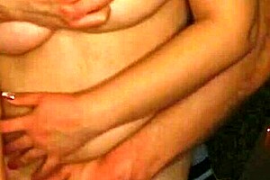 Seducing girlfriend with big breasts on camera