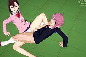 Momo, how does Aira's touch feel in this hentai orgasm?