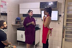 Did the maid get hired for daily fucks, walking naked, and giving her ass?