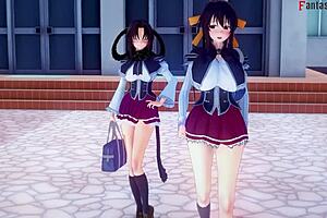 Akeno Surprises with NTR Madness in High School DxD Hentai Full Movie