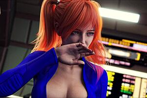 In star harem 4, the curvy character explores the 3d world