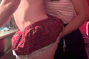 the mature milf with big tits fucked me in the ass, making me moan and beg for more orgasms