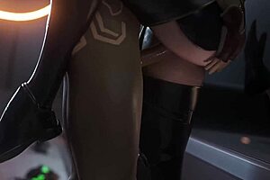 3D animated couple's passionate encounter leads to wild sex