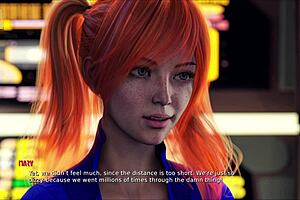 In star harem 4, the curvy character explores the 3d world