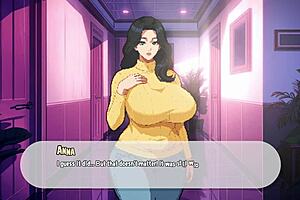 Futa gym teacher seduces her students in this animated porn game