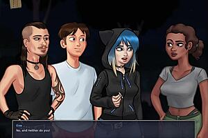 Summertime saga explodes with big tits action!