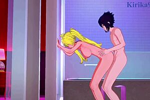 Sakura and Naruko get creampied by Sasuke in intense Naruto hentai