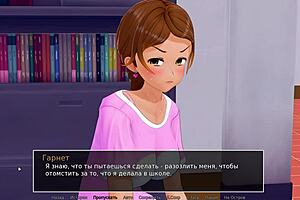 3D animated Asian teen gets anal sex from her tutor