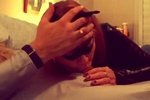 Catgranny passionately sucks batman in deepthroat action