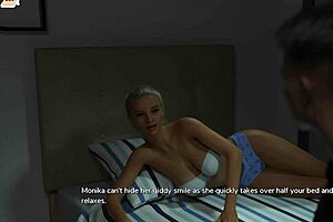 Busty blonde college girl gets creampied while her gay friend watches in taboo university.