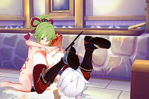 Genshin Impact Hentai - Kazuha X Kuki Shinobu Hardsex in Japanese Asian Manga