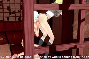 Samui giving a blowjob in Naruto anime style, full POV on sheer fantasy with 3D cartoon hentai! 👀🎥