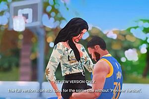 courtside passion - 3d hentai - preview version... oh man, it's so naughty!