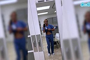 hot fit milf nurse loses job over exposed wet pussy