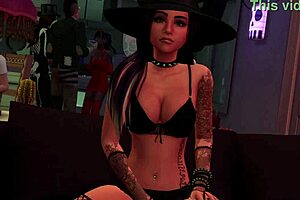 Jozie Dark Teases In Halloween Costume!