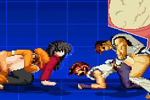 yuri and rin in an anime game