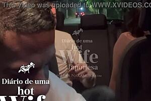 Hotwife Japanese Lina Nakamura gives ass to Uber John Coffee while cuckold films