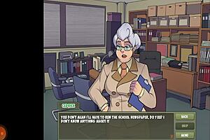 witch hunter p5 fights magic monster half female half scorpion in boobs challenge