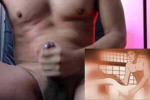 Stepson Watches Stepmom Masturbate With Husband's Cock In Hentai