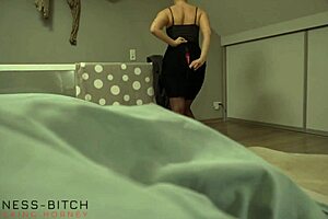 Boss gives his secretary a surprise anal toy at work