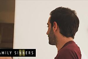 in family sinners, stepmom kit mercer spreads legs for stepson to lick pussy deep, doggystyle and missionary