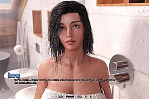 horny stepbro stumbles upon busty step sister showering!