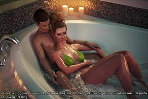 A wife and stepmother are relaxing together