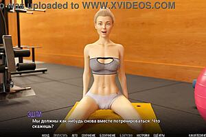 3D animated porn with kissing and big tits