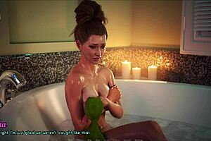 A wife and stepmother are relaxing together