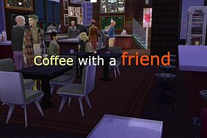 Guy Fucks Girl In Bathroom After Coffee With Friend