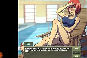 witch hunter p5 fights magic monster half female half scorpion in boobs challenge