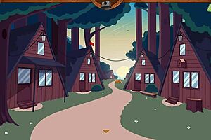 3D animated Camp Mourning Wood: Sexy Lifeguard in action