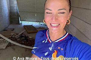 watch this french slut suck strangers for euro 2024 bukkake.