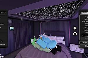 In roblox, furry gay characters have oral sex with shemales