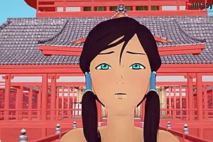 Wow! The Avatar Korra Delivers a Perfect Blowjob!