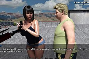 the cheating wife seduces and fucks her fat boy neighbor in the 3d ntr game