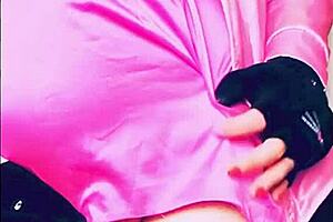 i's playing with my dildo alone at home, veronica the blonde transsexual amateur.