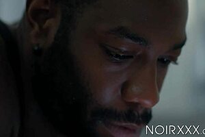 Curly Jordan Jameson worships my huge black cock