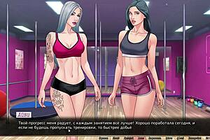 Animated porn with big tits and small tits called Our Red String