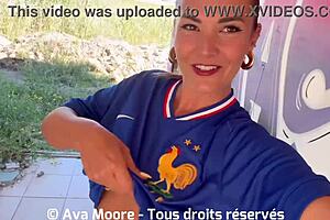 watch this french slut suck strangers for euro 2024 bukkake.