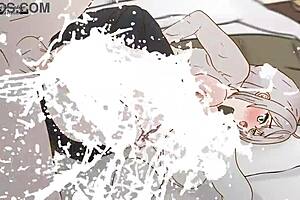 alya sucks all the cum from a speedo in this russian hentai parody