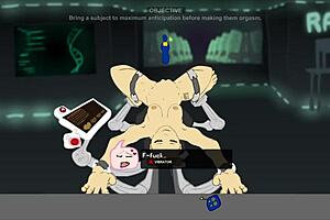 3D animated BDSM video with squirting and anime action